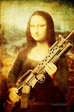 Mona Lisa with Arms darkyer Fantasy Oil Paintings